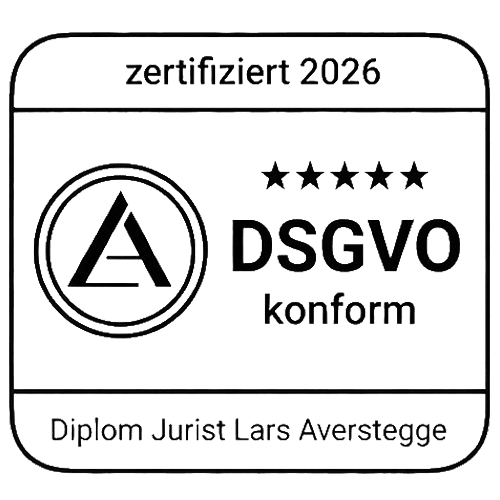 DSGVO konform Zertifikat – Weiß